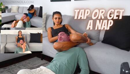 Scissorhold to rest - Mistress Enola - Squeezing neck to rest