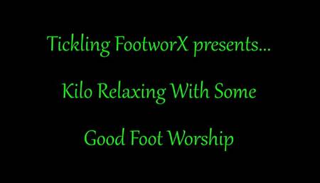 Kilo Relaxing With Some Good Foot Worship