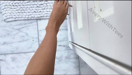 Putting lotion on my sexy legs and feet without panties on