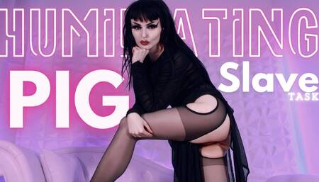 Humiliating Pig Slave Task