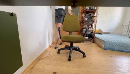 spying at her panty mov