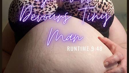 Giantess Devours A Tiny Man