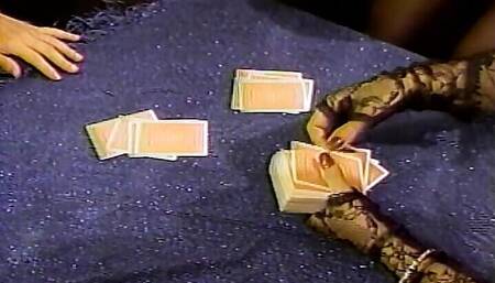 After card game MILFs decide to start pussy licking in 3some