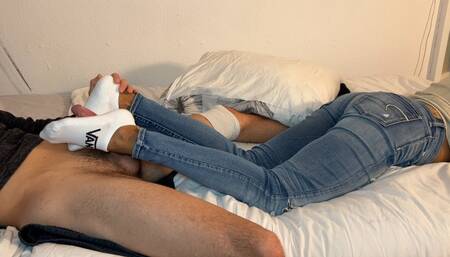 My Dirty VANS Ankle Socks get his CUM load