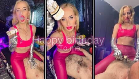 I smoke 28 cigarettes at once for my birthday using my boyfriend as my human ashtray