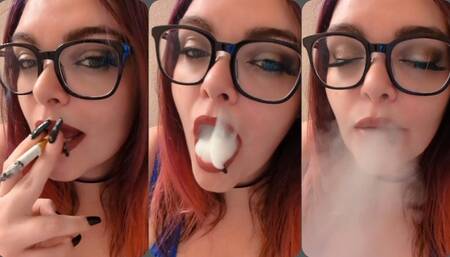 Up close audible smoking