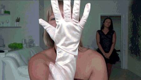 girl lick the gloves and suck the fingers lii