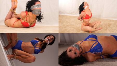 Persefone and Mayla - Sexy bra panties and bondage (ultraHD)