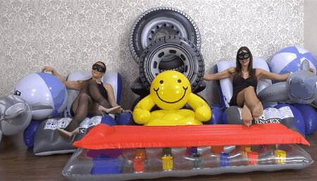 We're having more fun playing with your inflatables! (small version)