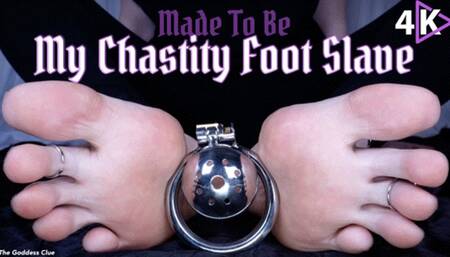 Made to be My Chastity Foot Slave - 4K - The Goddess Clue, Longterm Chastity, Life of Denial, Foot Slave Training, Keyholding, Mental Domination and Foot Domination