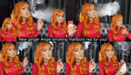 New ginger Angie smoking marlboro red for you!