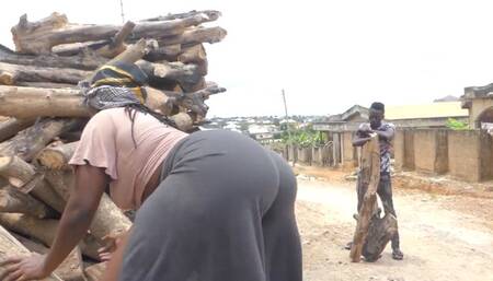 huge african lady with big ass knows one way to get customers buying