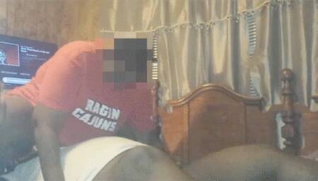 Ebony Facesitting Handjob