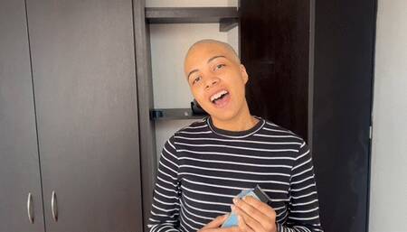 SHE TAKES IT TO THE NEXT LEVEL AND NOW SHAVE HER EYEBROWS