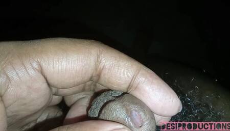 Male Performer POV Closeup Video of Big Black Cock Massage Masturbation