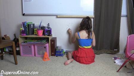 Pastel: Bath and Spanking for Drawing on Wall