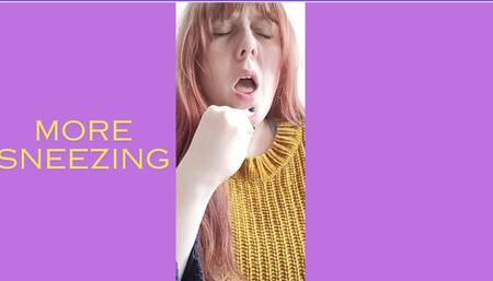Sneezing small clip - SNEEZING AND NOSEBLOWING - by Lexie Red