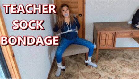 Teacher Sock Bondage - Candle Boxxx Bound Teacher Rope Bondage Rope Wool Sock Fetish Wool Socks Milf Bondage Chair Bondage Sock Packing Gags 4K
