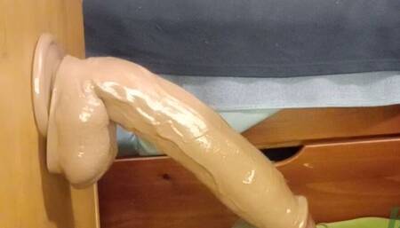 Deep Anal Fuckin' and Ridin' 10 Inch Dildo Balls Deep