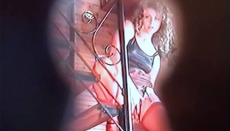 He Was Secretly Filming the Slut Behind the Door