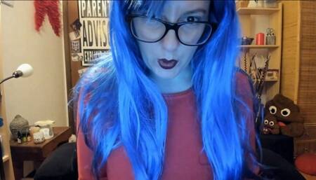 Girl playing online puts big black cocks in her ass 1080HD