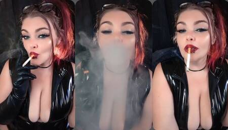 POV caught watching step mommy smoke