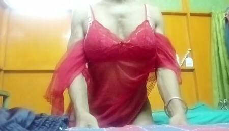 Indian Crossdresser Reshma Self Sex in Hotel