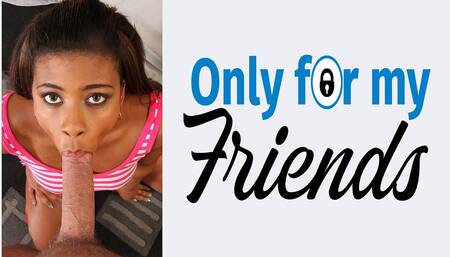 Mia Peach a Slutty Dark-skinned Girlfriend with Tattoos Enjoys with Her Lover and Take Him in Her Mouth