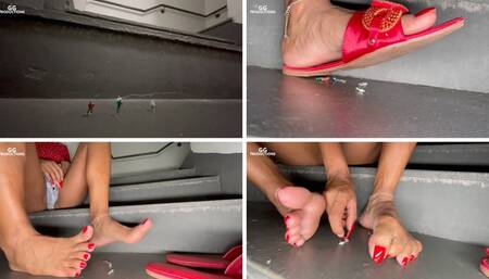 Finding tiny ones on the building stairs (MP4-HD 1080p)