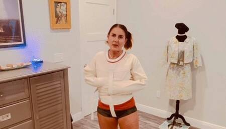 Carissa gets in a straight jacket for the first time!