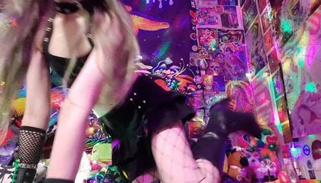 Goth E-Girl Snubs Your Small Dick Via Video Chat! (Ballbusting SPH)