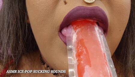 ASMR ICE POP SUCKING SOUNDS
