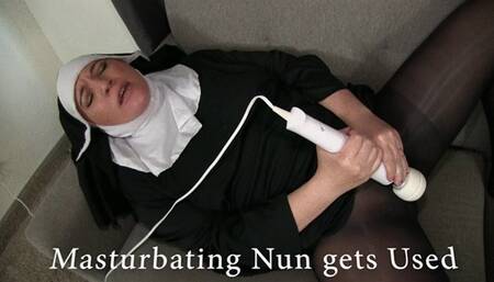 Masturbating nun gets Used