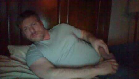 Cock thru zipper in jeans