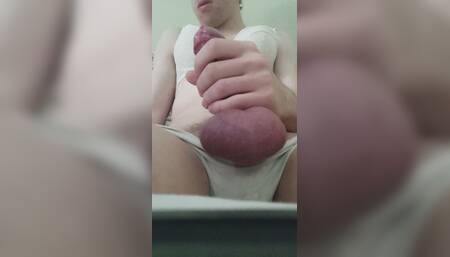 Bondage Cock, Big Load of Creamy Cum