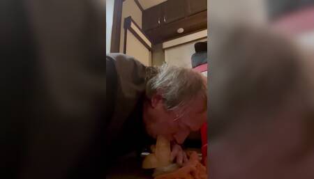 Getting Fuck by Monster Dildo and Swallowing a 10 Dildo