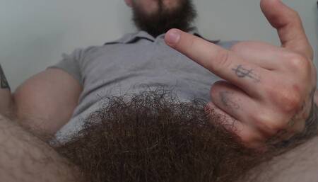 Male Hairy Pubis