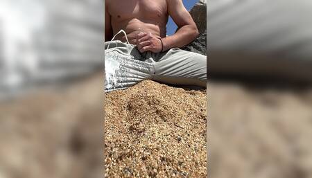 Beside the Sea on a Public Beach