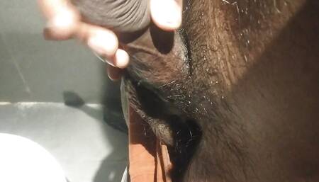 Tamil10inches washing and massage with oil