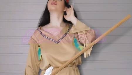 Natives communicating with farts instead of smoke signals