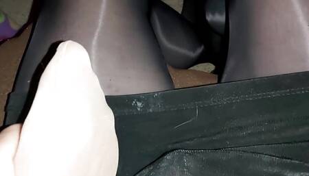 Lingerie Lovers - POV Footjob and Blowjob Foreplay