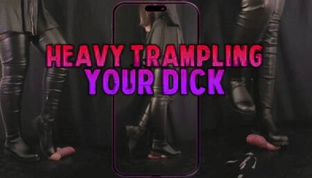 Heavy Trampling Your Dick in Thigh High Leather Boots - (Vertical Version) - TamyStarly - Trample, Crushing, Crush, Bootjob, Ballbusting, CBT, Shoejob, Riding, Stomp