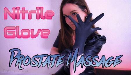 Handjob and Prostate Massage in Nitrile Gloves