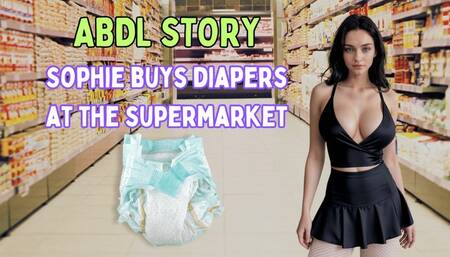 Sophie buys diapers at the supermarket