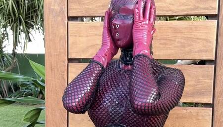 Plum Rubber Doll