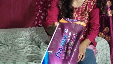 Kavita ordered pads from Vijay and kissed a lot from her