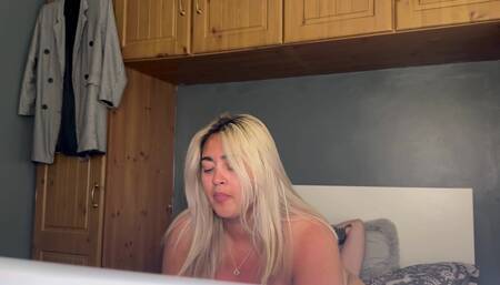 Dirty Talking British BBW Wife Reverse Cowgirl