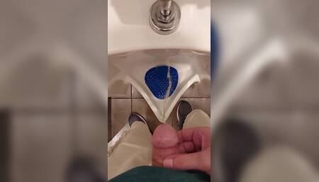 Taking a Piss at a Urinal