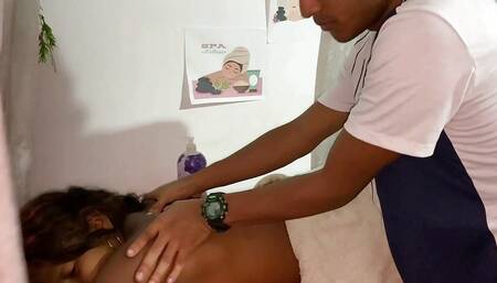 I fuck the masseuse and he ends up cumming in my tight pussy