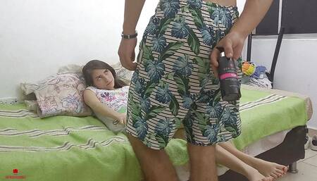 My Stepsister Was Resting and When She Arrived with a Lubricant, Lee Gave Me a Great Fuck